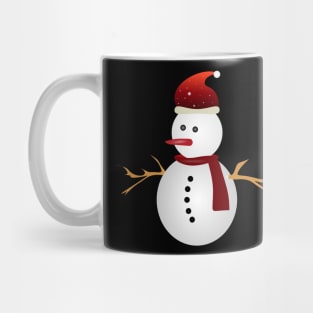 Christmas Snowman & Red Hat Mug